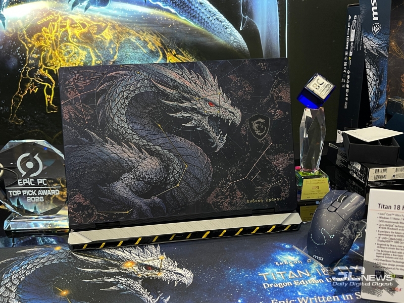 Репортаж со стенда MSI на Computex 2026: первый ноутбук на Nvidia RTX Spark, юбилейный Titan с RTX 5090 и другие новинки